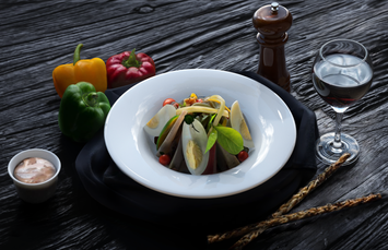 3D Render of a food plate designed and rendered in Blender 3D.