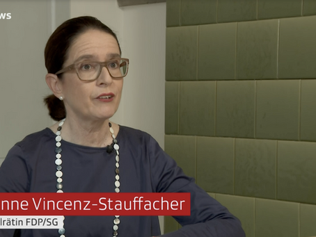 Susanne Vincenz-Stauffacher in der Tagesschau vom 30. August 2023