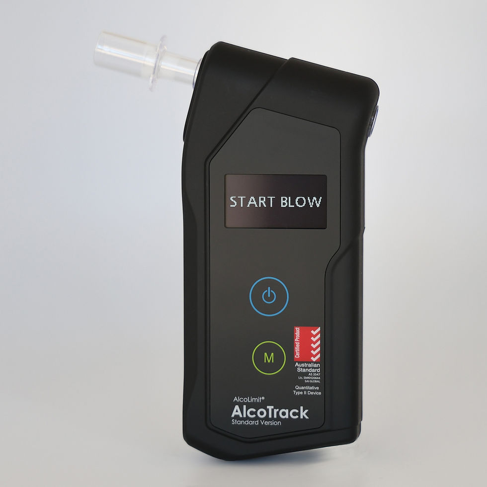 Thumbnail: 2 X AlcoLimit AlcoTrack Breathalyser