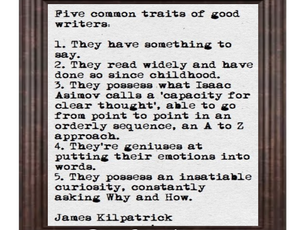 Common Traits of Good Writers