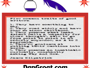 Common Traits of Good Writers