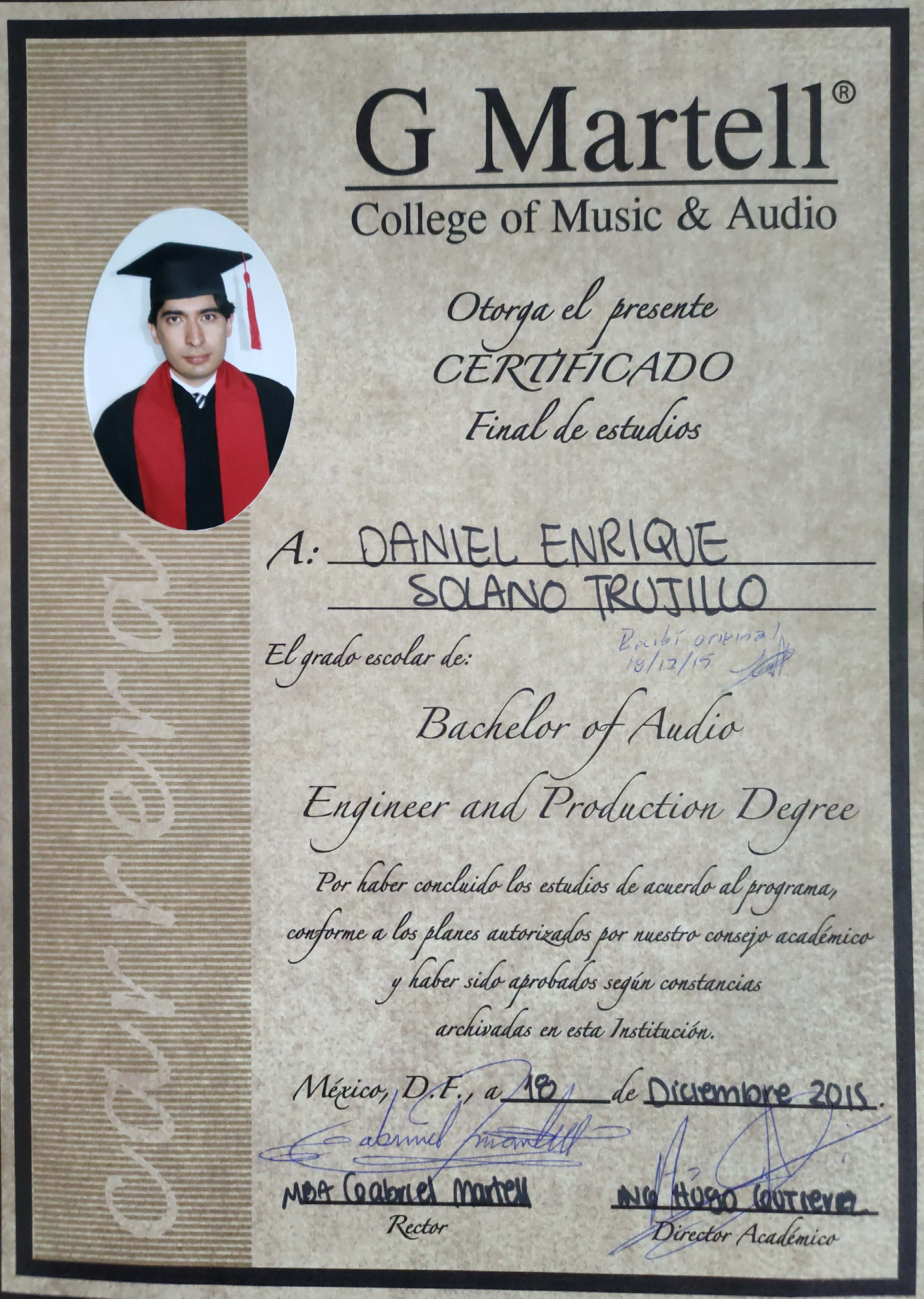 Daniel Enrique Solano Trujillo