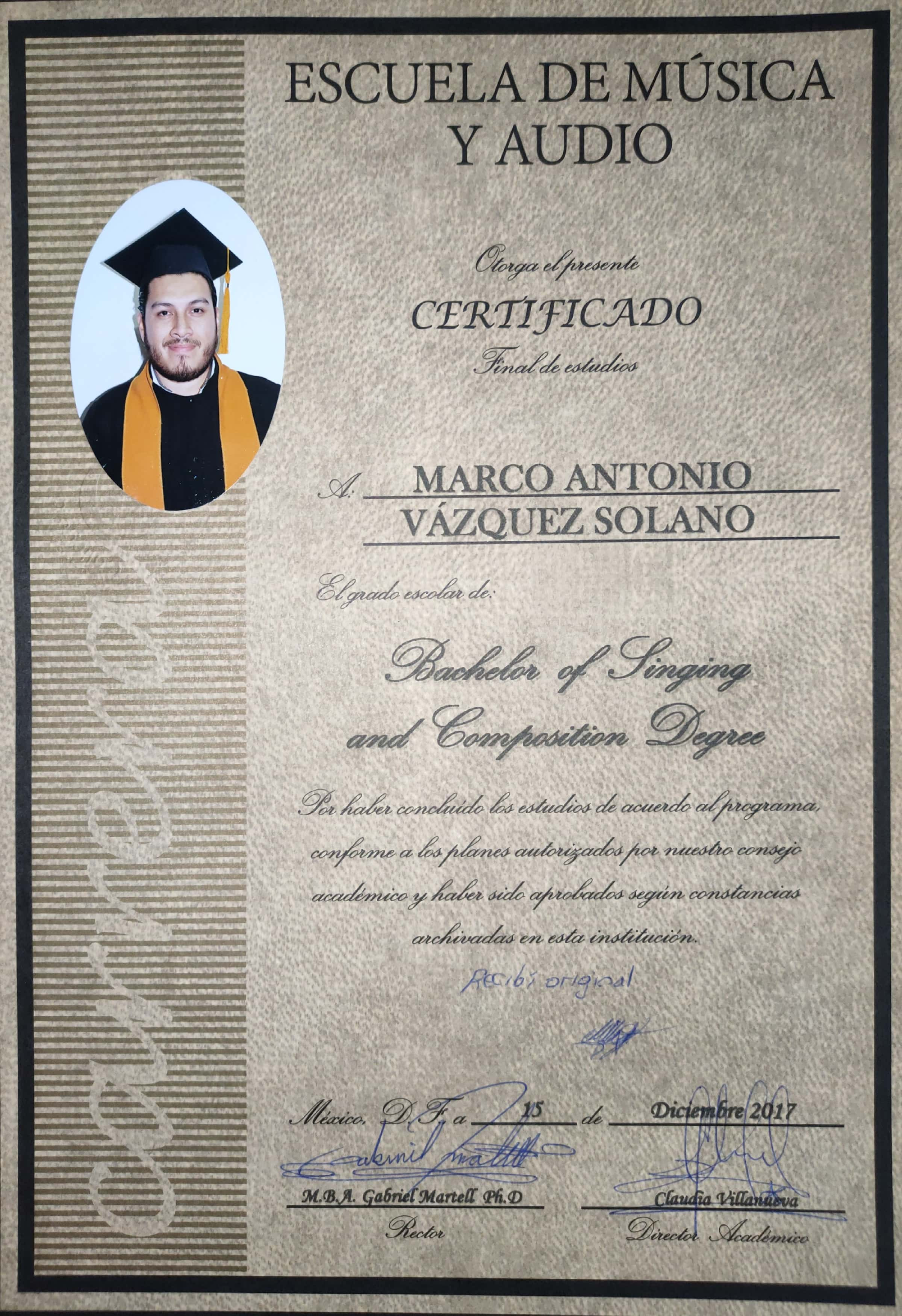 Marco Antonio Vázquez Solano