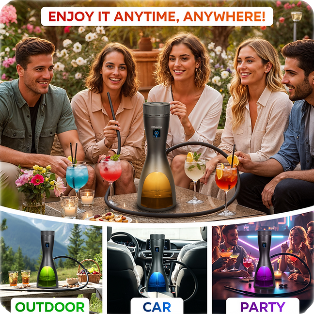 Etherna Electric Hookah for Shisha can be used everywhere
