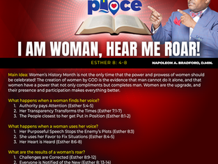 I Am Woman: Hear Me Roar!! (Esther 8:4-8)