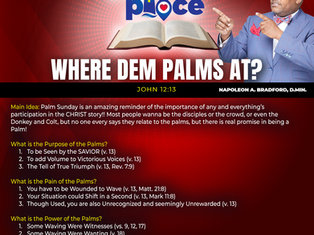 Where Dem Palms At? (John 12:13)