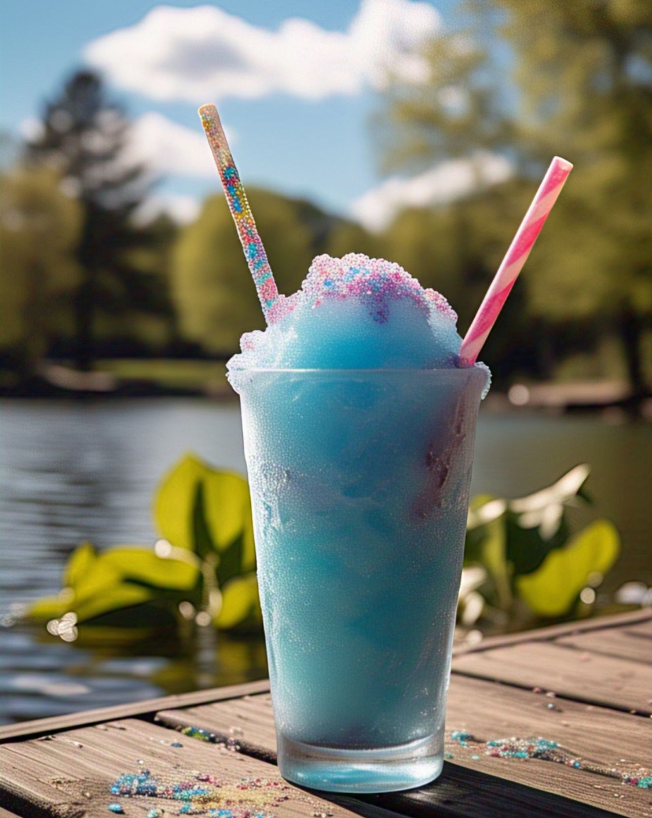 Sour Blue Raspberry Slush Mix
