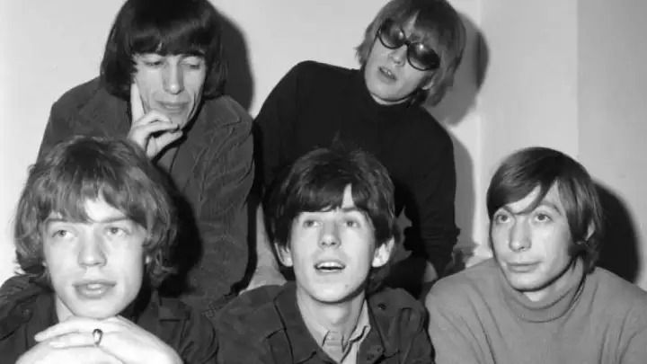 Ensaio promocional dos Rolling Stones em seu debut álbum