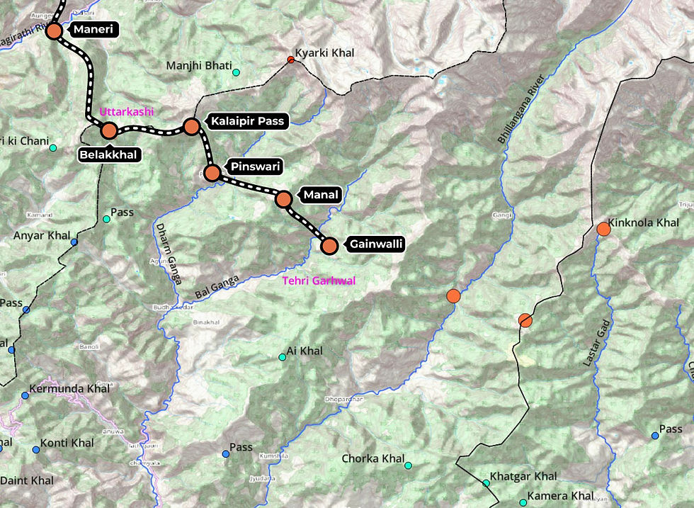 Alpine hike by Sant Mote of Uttarkashi District
