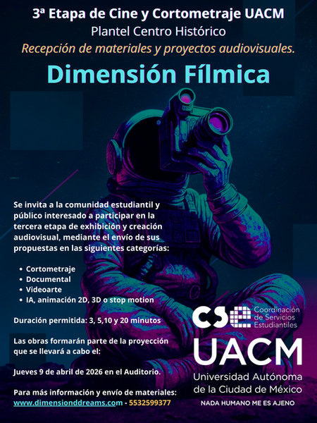 3ª Etapa de Cine y Cortometraje UACM – Plantel Centro Histórico Recepción de materiales y proyectos audiovisuales Dimensión Fílmica.png