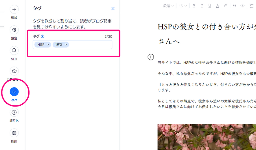 WixによるSEO対策16