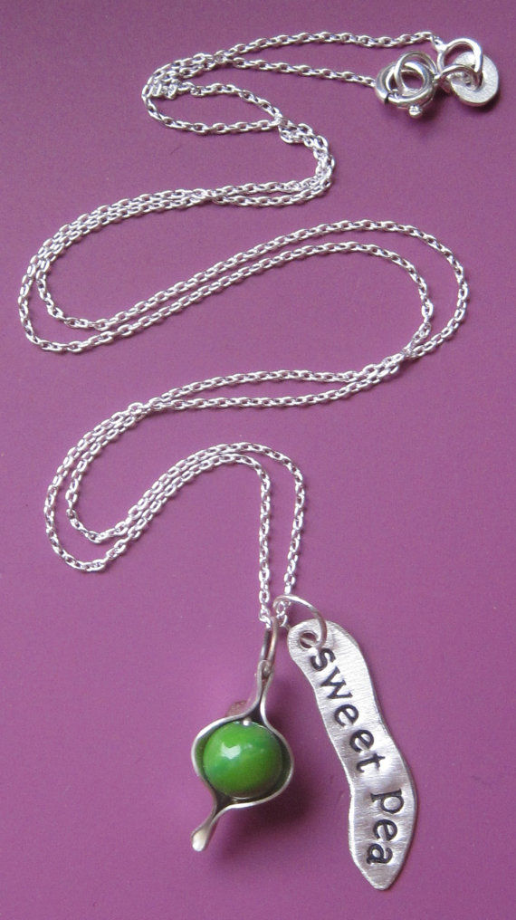 Thumbnail: Sweet Pea Peapod Necklace