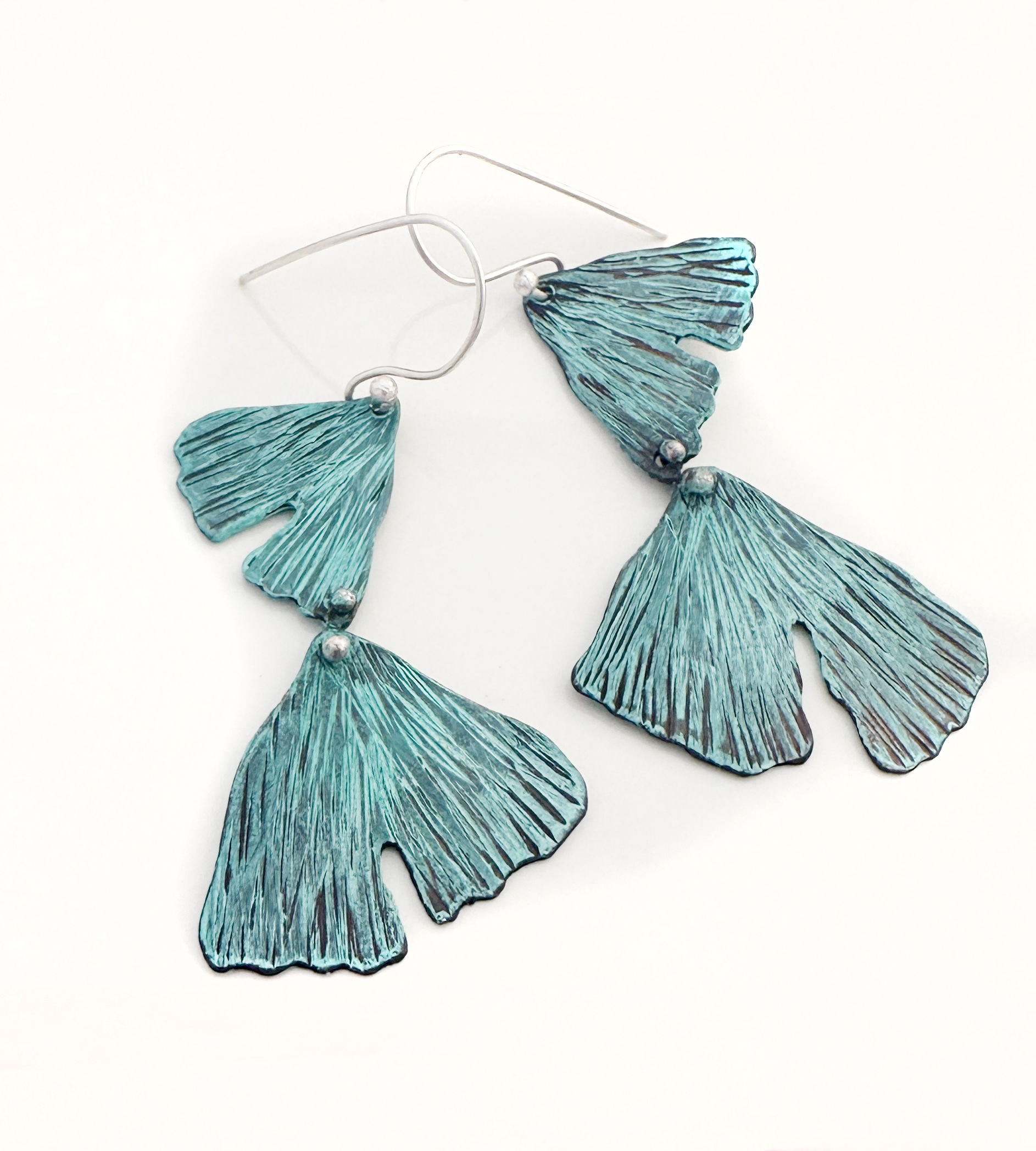Double Ginkgo Earrings