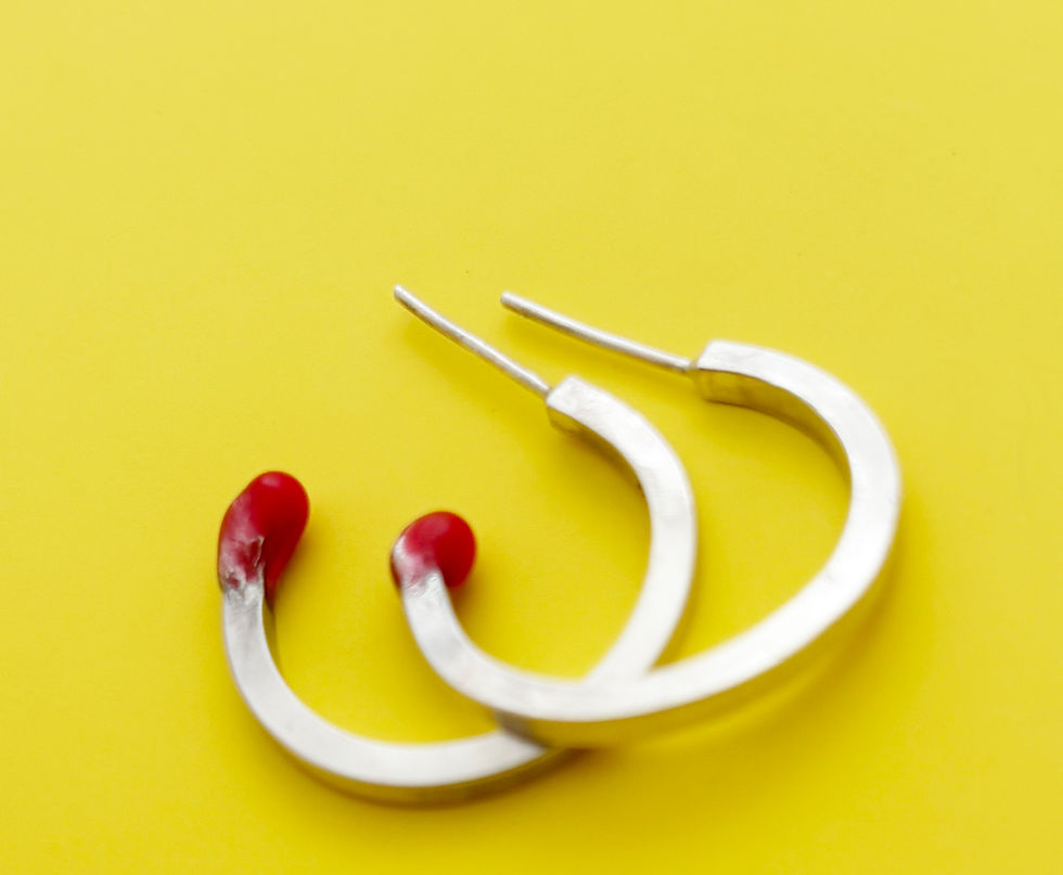 Thumbnail: Matchstick Hoop Earrings