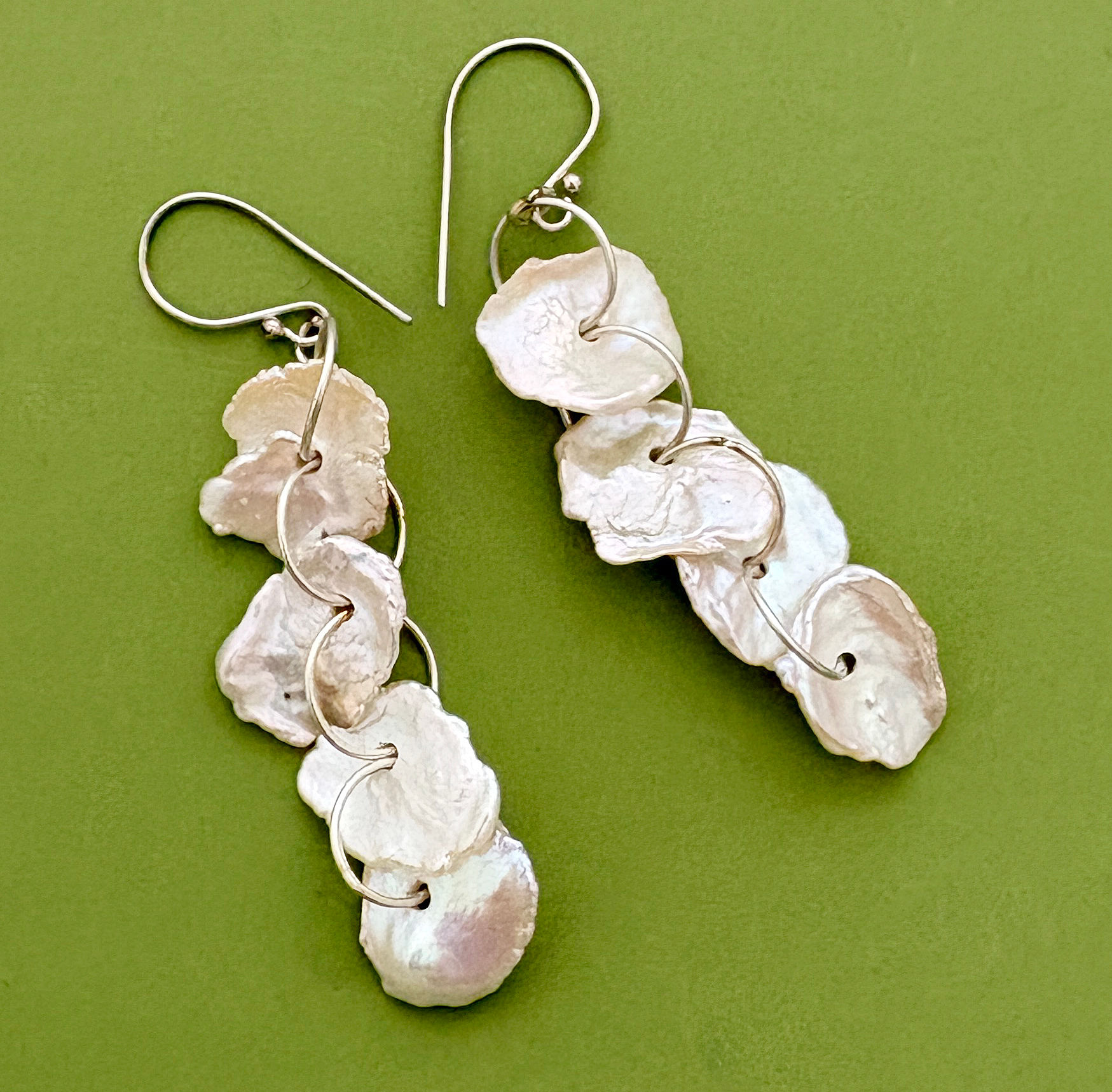 Pearl Flake Earrings
