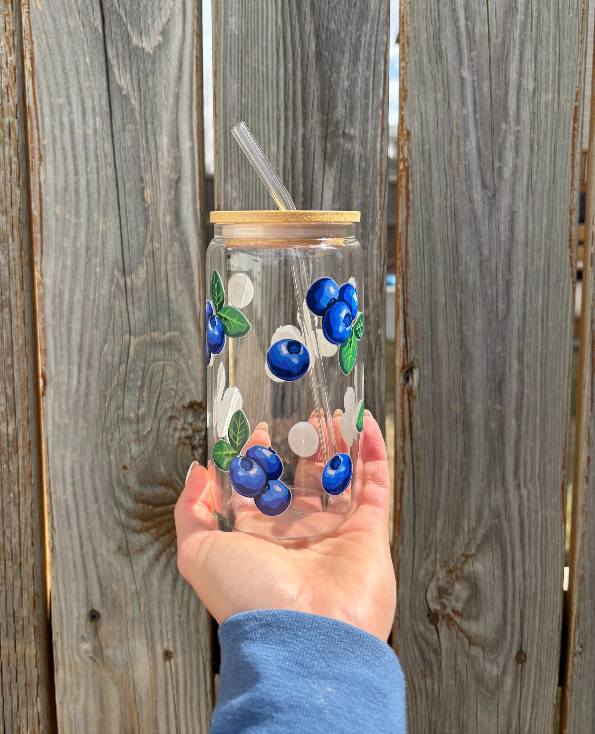 Blueberry Glass Cup