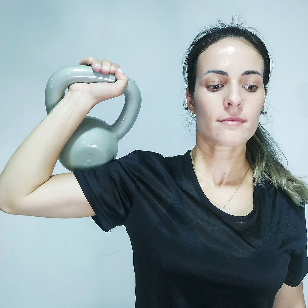 Miniatura: Kettlebell Emborrachado Cinza 8kg