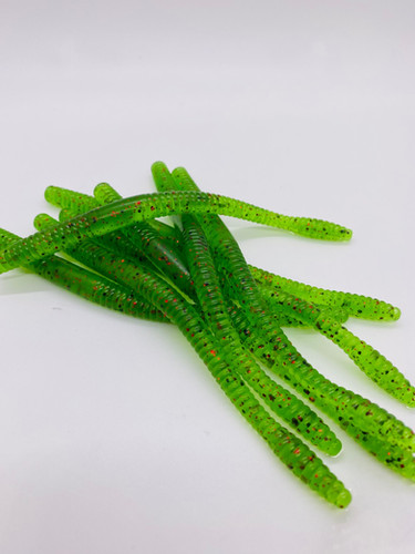 6” Trick Worm Watermelon Red