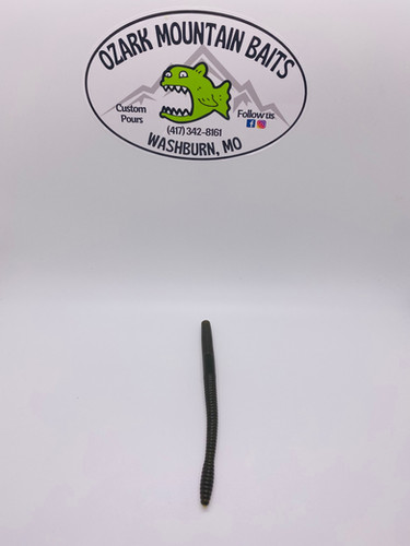 6” Trick Worm Green Pumpkin