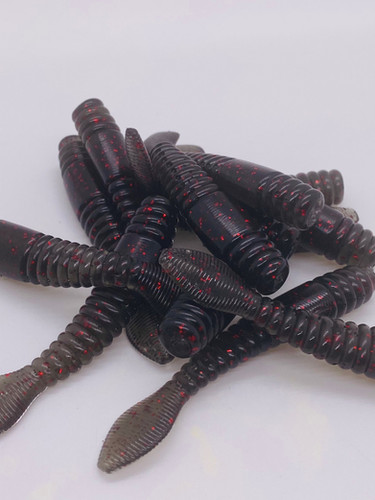2.75” Ned Crawler Black & Red