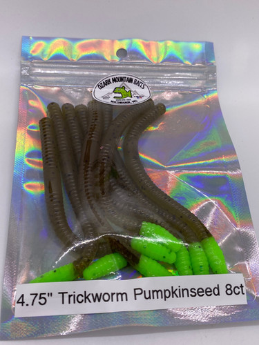 4.75” Trick Worm Pumpkin Seed - Image 3