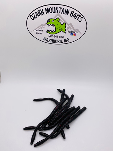 6” Trick worm Black/Red - Image 4