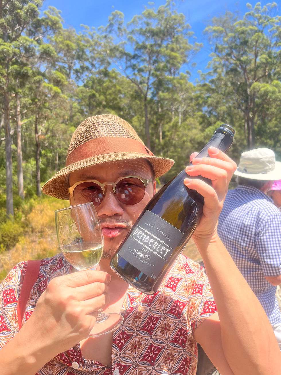 Tym and his wine