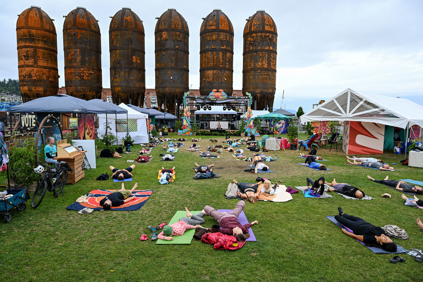 Festival-goers at Noisy Waters 2025.