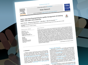 Online microbial monitoring for quality management of drinking water.