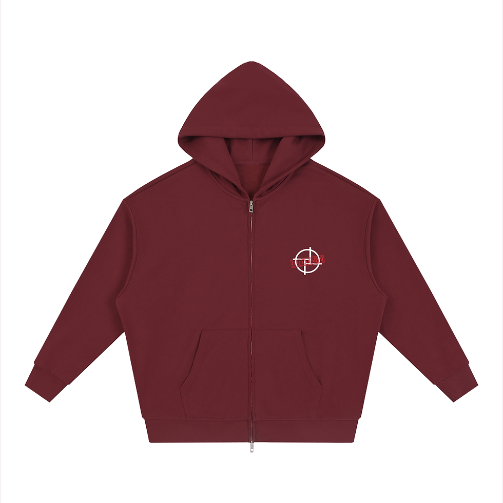 Indexkép: PERSPEKTIV* ™️ Uncensored Loose Solid Full Zip Hoodie