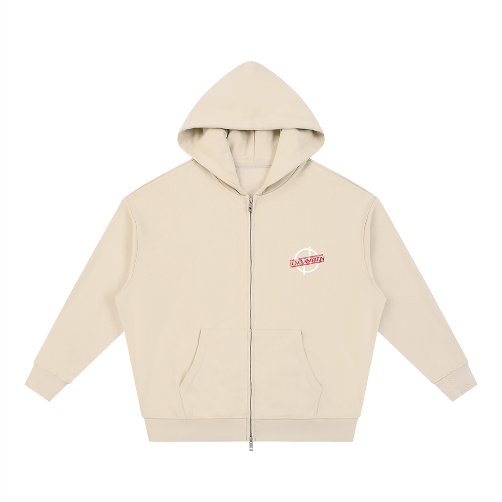 Indexkép: PERSPEKTIV* ™️ Uncensored Loose Solid Full Zip Hoodie