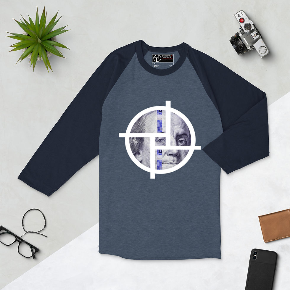 Miniatura: PERSPEKTIV* ™️ Big Face Franklin Baseball Raglan Shirt