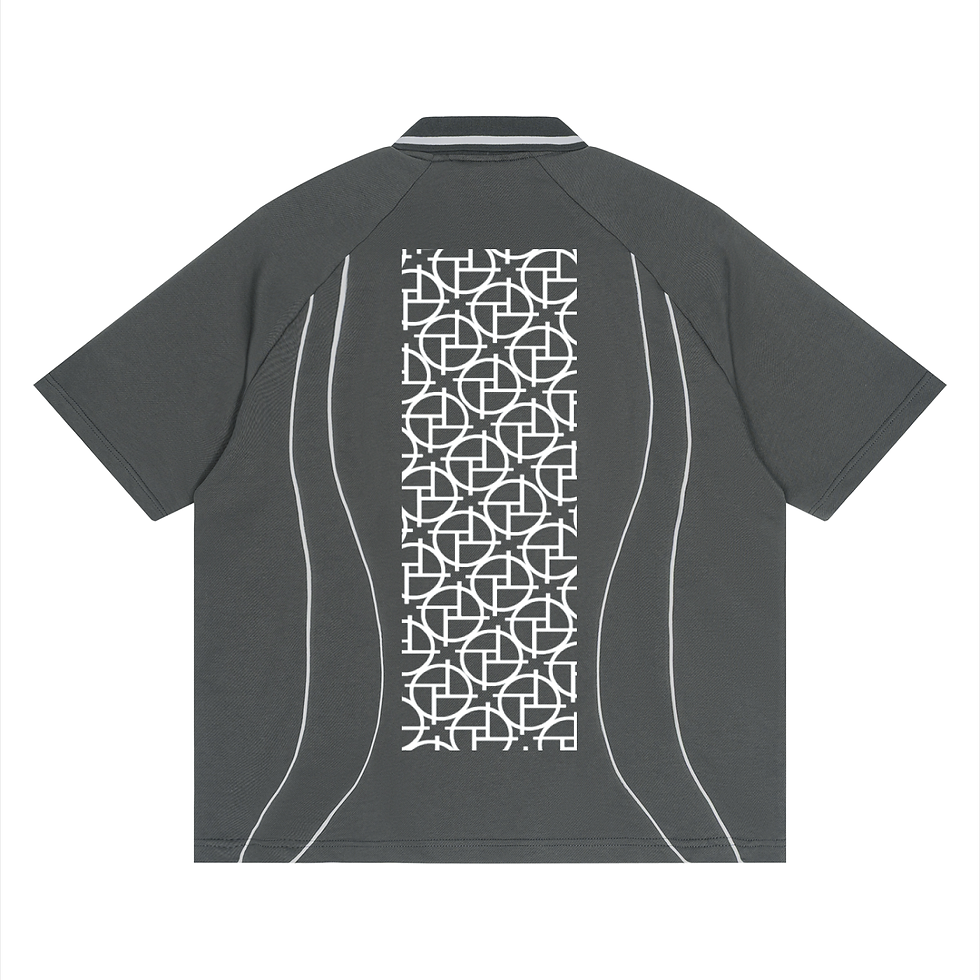 תמונה ממוזערת: PERSPEKTIV*™️ Signature Unisex Raglan Piping Polo Shirt