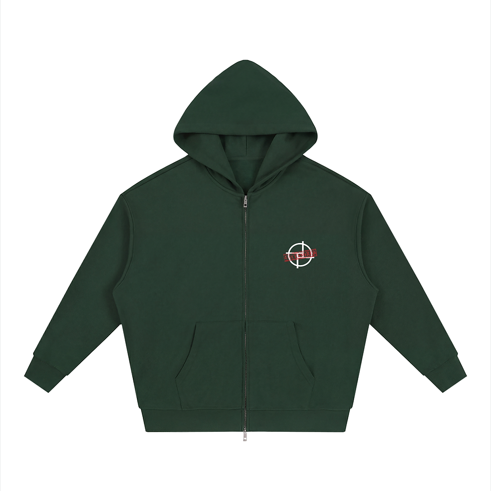 Indexkép: PERSPEKTIV* ™️ Uncensored Loose Solid Full Zip Hoodie