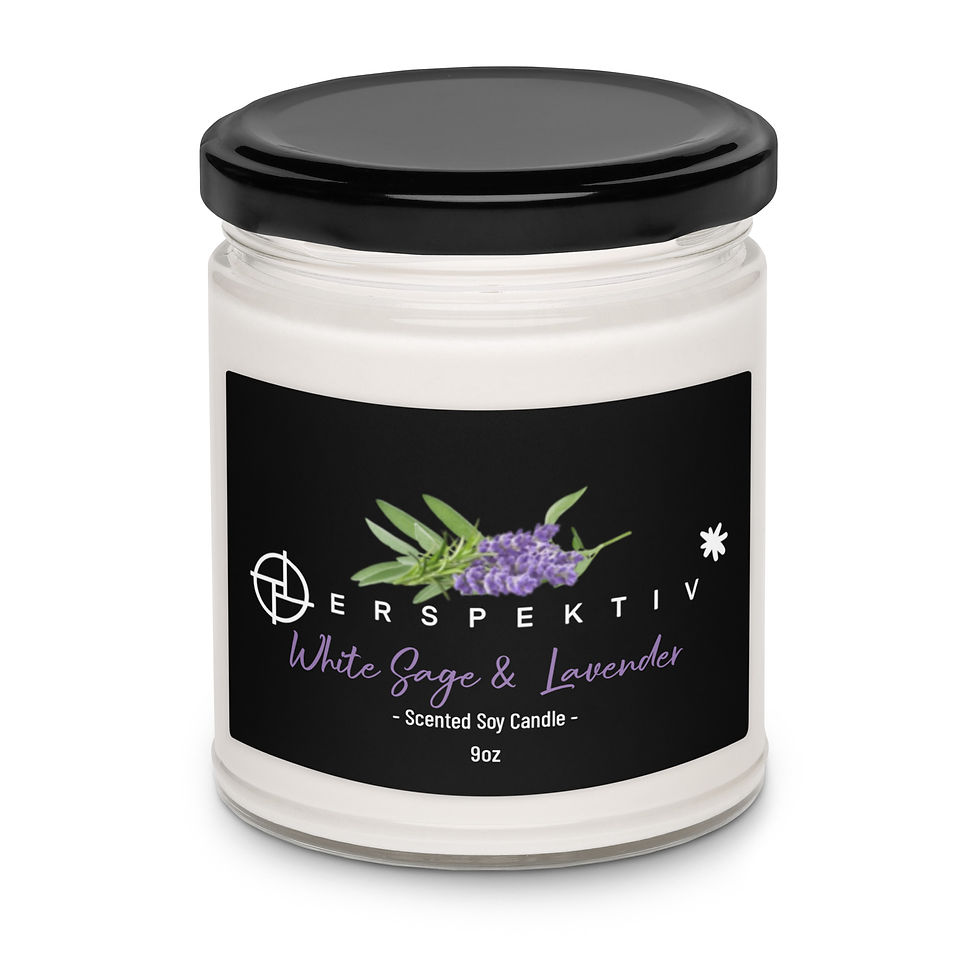 PERSPEKTIV* ™️ White Sage & Lavender Scented Soy Candle