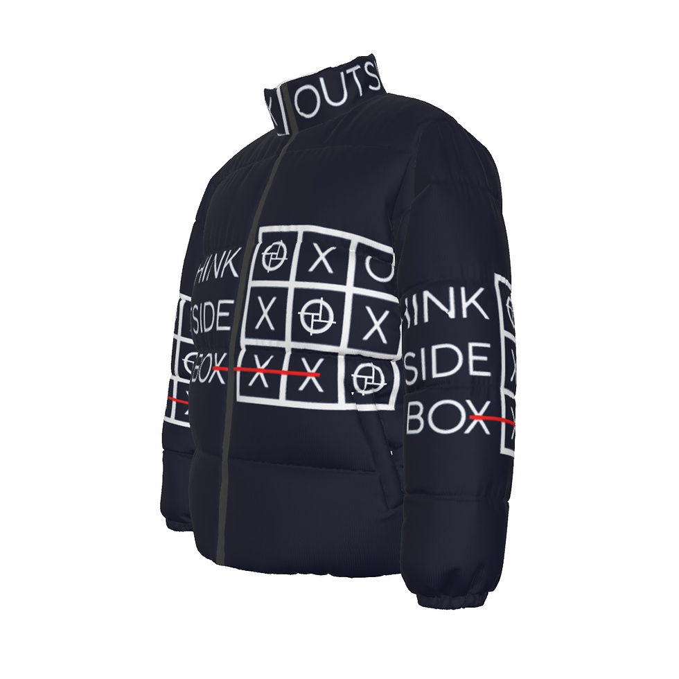 Thumbnail: PERSPEKTIV* ™️ “Think Outside The Box” Unisex Stand-up Collar Down Puffer Jacket