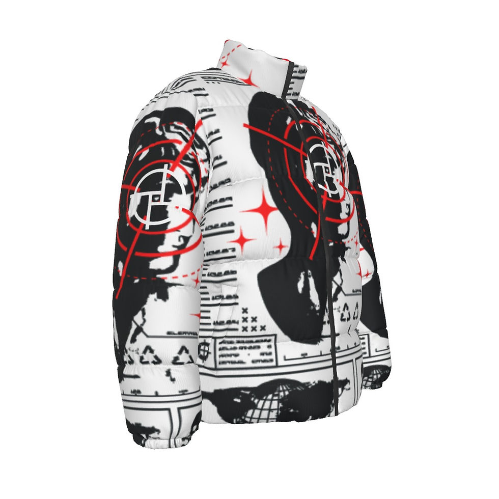 Thumbnail: PERSPEKTIV* ™️ “Head Shot” Unisex Stand-up Collar Down Puffer Jacket