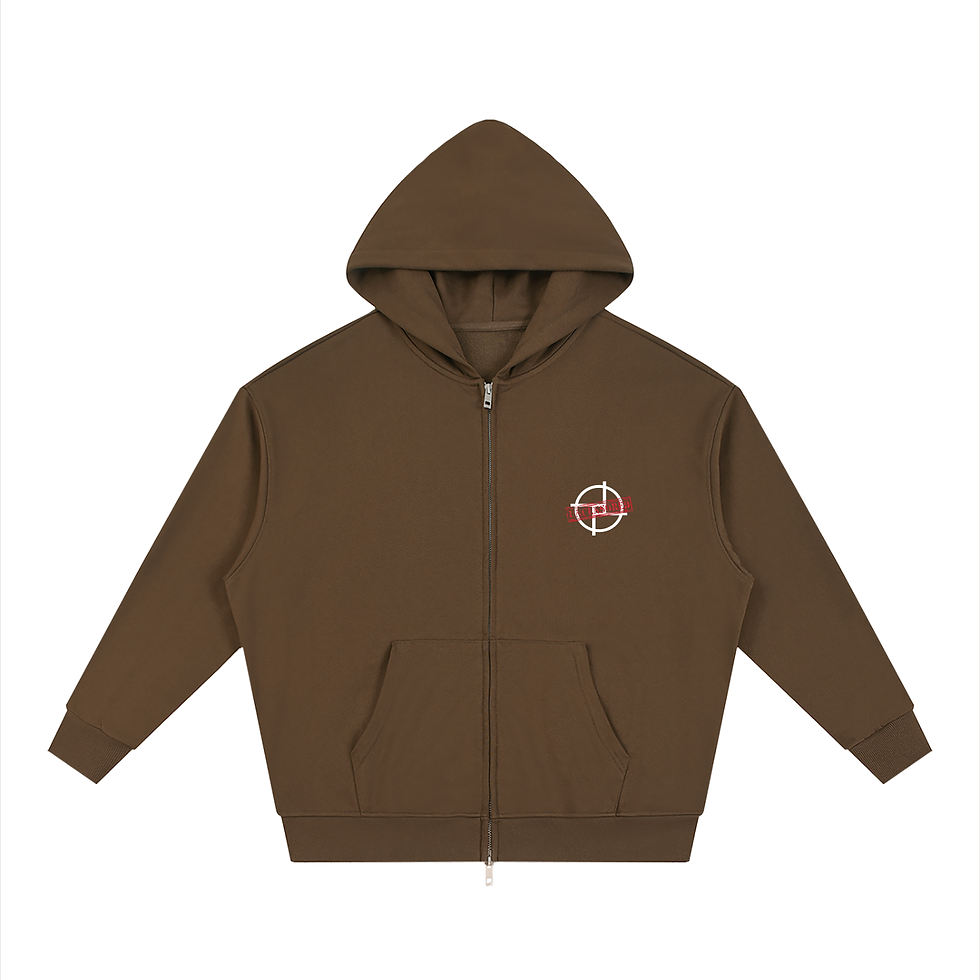 Indexkép: PERSPEKTIV* ™️ Uncensored Loose Solid Full Zip Hoodie
