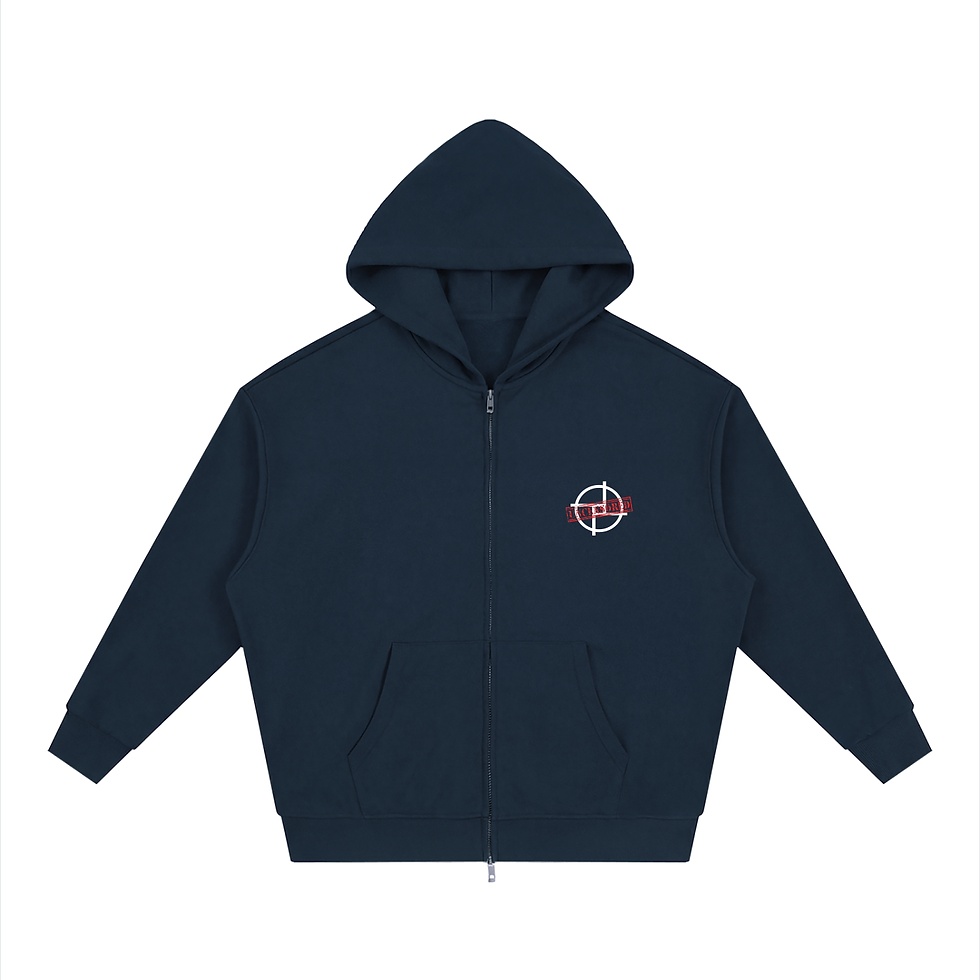Indexkép: PERSPEKTIV* ™️ Uncensored Loose Solid Full Zip Hoodie