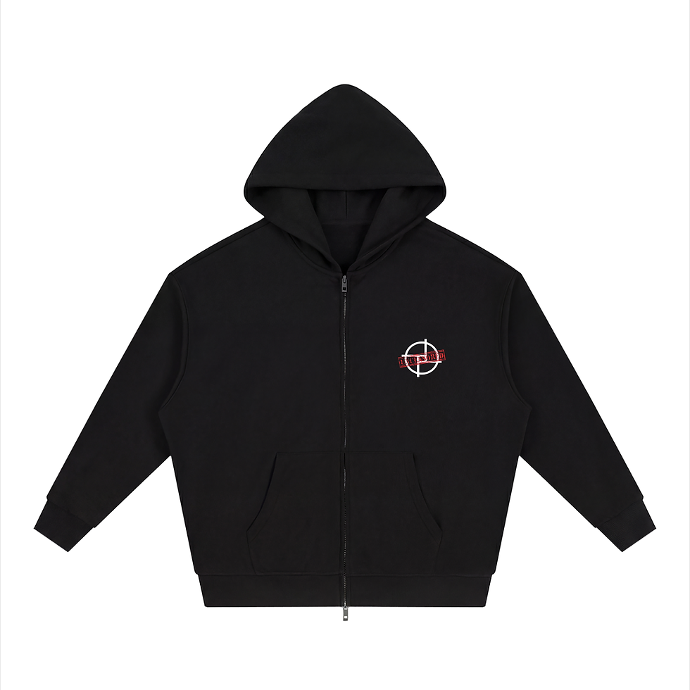 Indexkép: PERSPEKTIV* ™️ Uncensored Loose Solid Full Zip Hoodie
