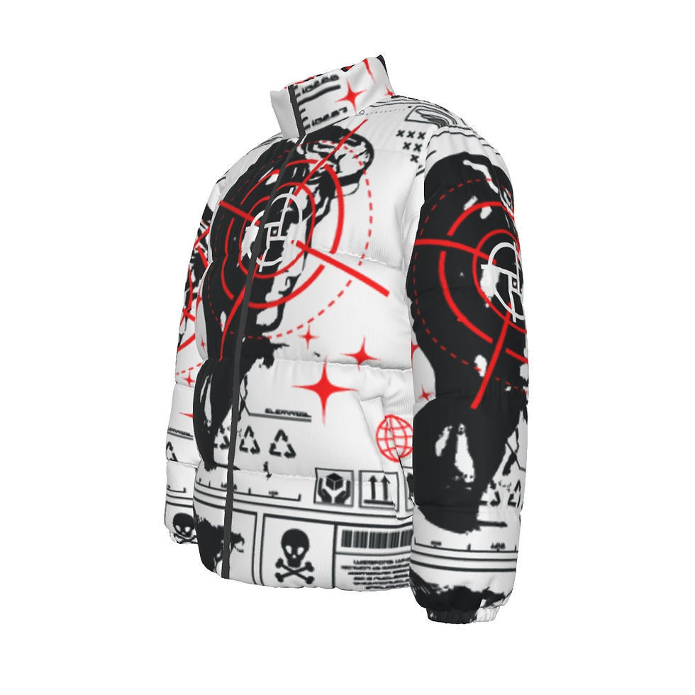 Thumbnail: PERSPEKTIV* ™️ “Head Shot” Unisex Stand-up Collar Down Puffer Jacket