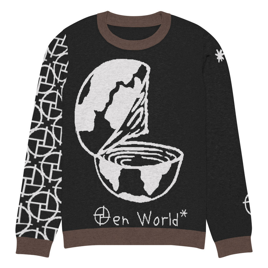PERSPEKTIV* ™️ O/pen World Knitted Crew Neck Sweater