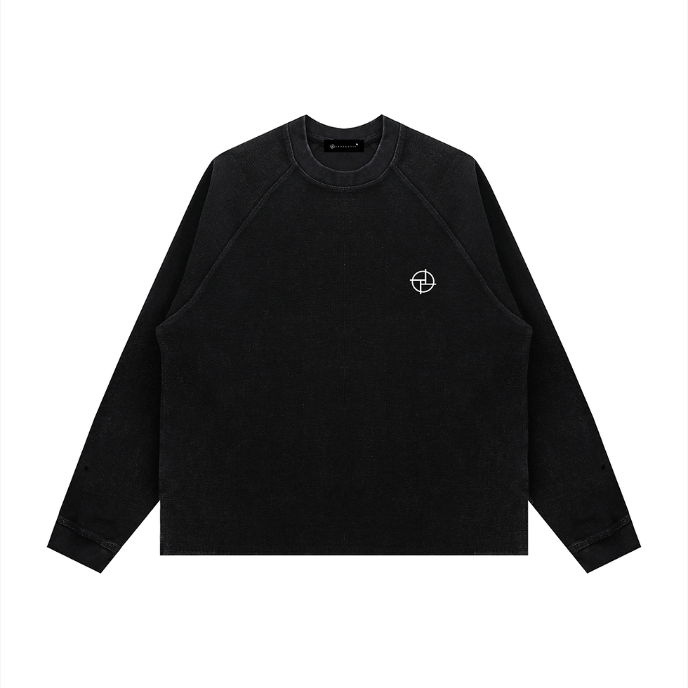 Thumbnail: PERSPEKTIV*™️ Unisex Vintage Wash Boxy  Waffle T-Shirt
