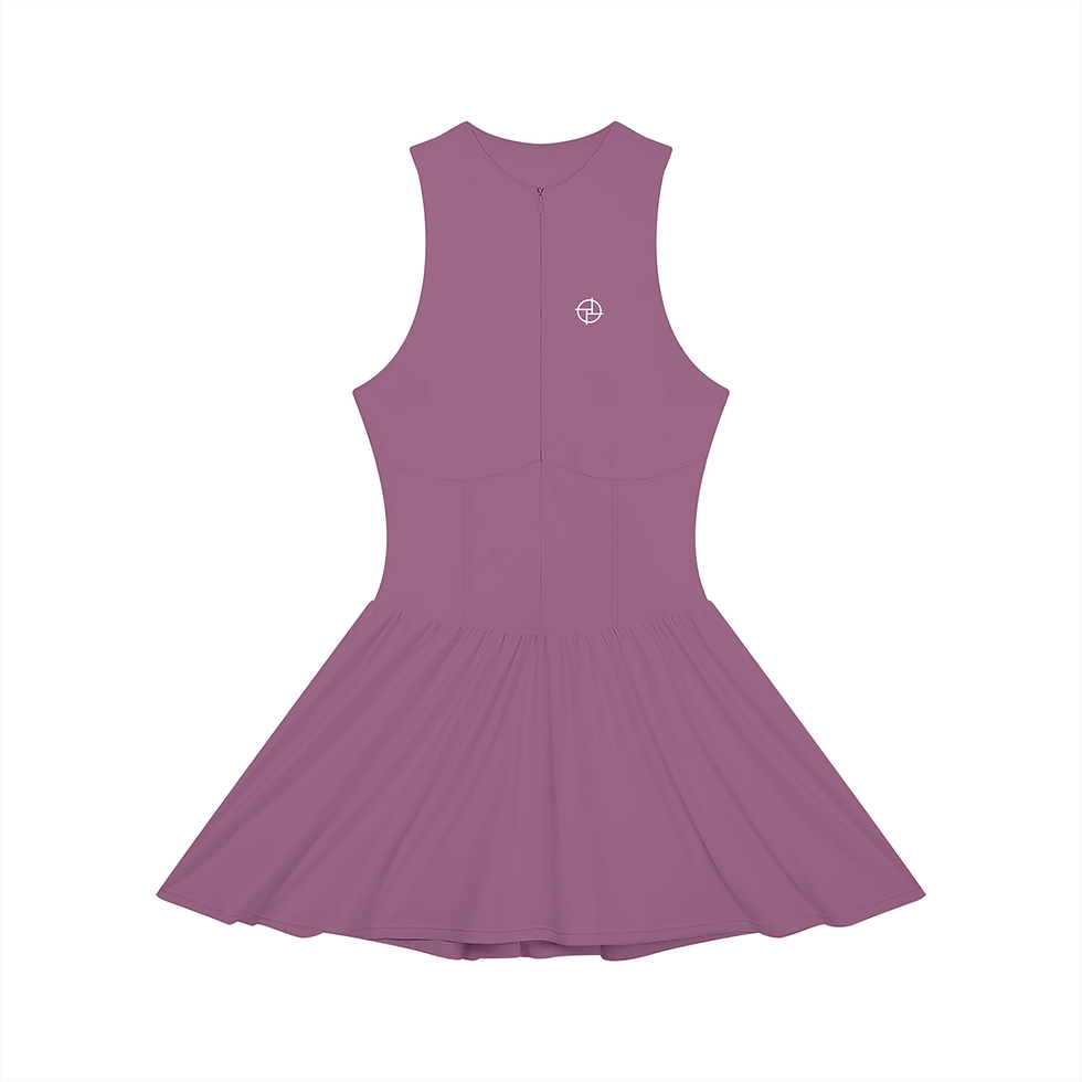תמונה ממוזערת: PERSPEKTIV*™️ Women’s Ruched Sleeveless Full-Zip Dress