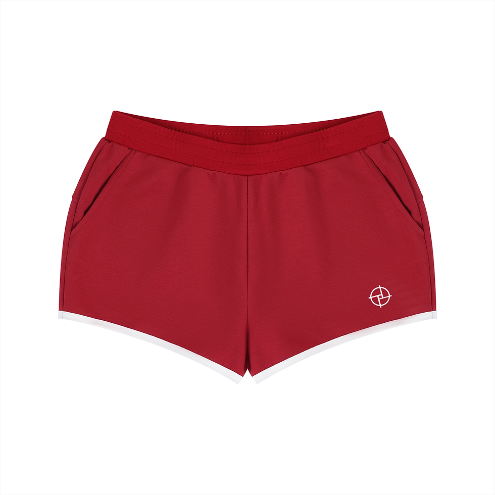 थंबनेल: PERSPEKTIV*™️ Women's Retro Contrast Binding Shorts