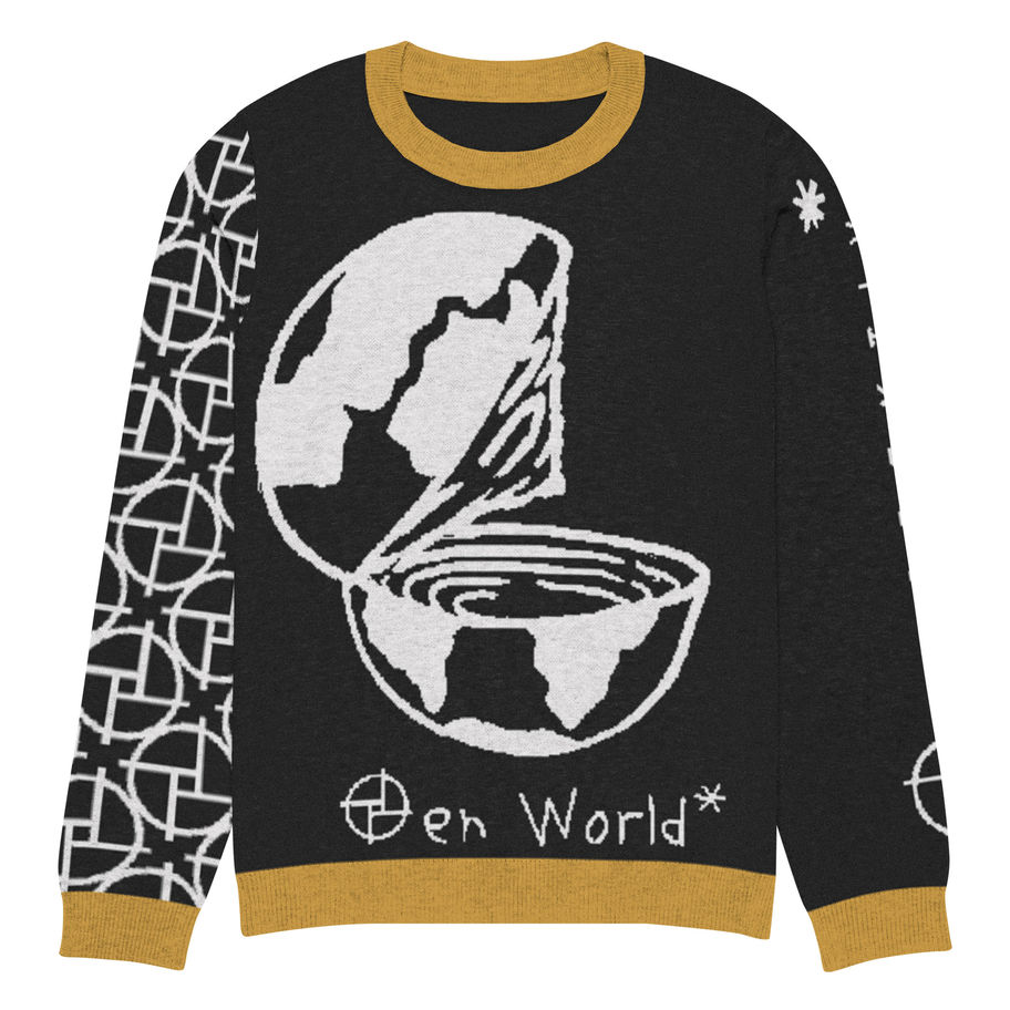 PERSPEKTIV* ™️ O/pen World Knitted Crew Neck Sweater