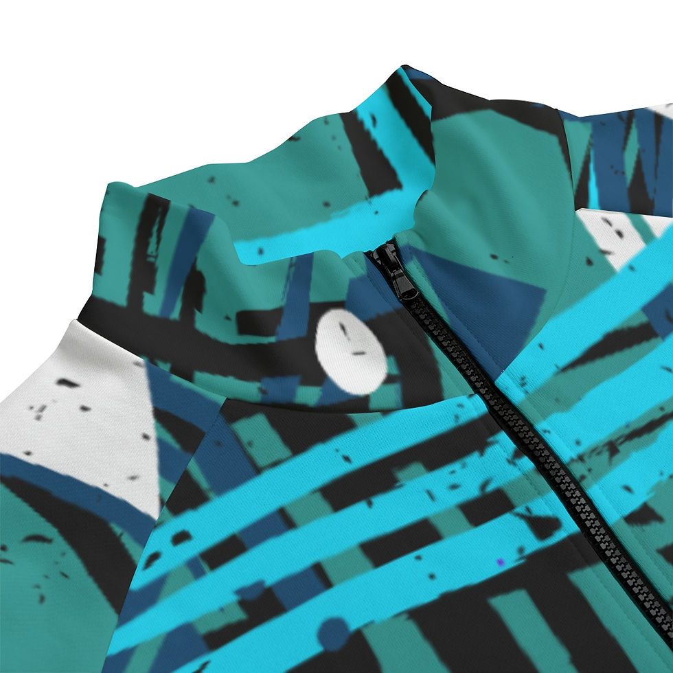 Thumbnail: PERSPEKTIV* ™️ Unisex Stand Up Collar Jacket With Raglan Sleeve