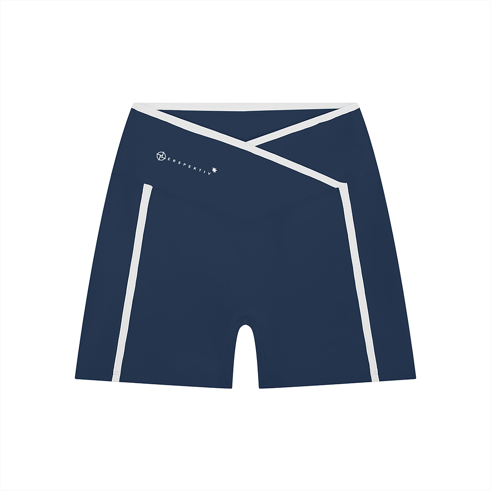Thumbnail: PERSPEKTIV*™️ Women’s High Rise Color Block Yoga Shorts