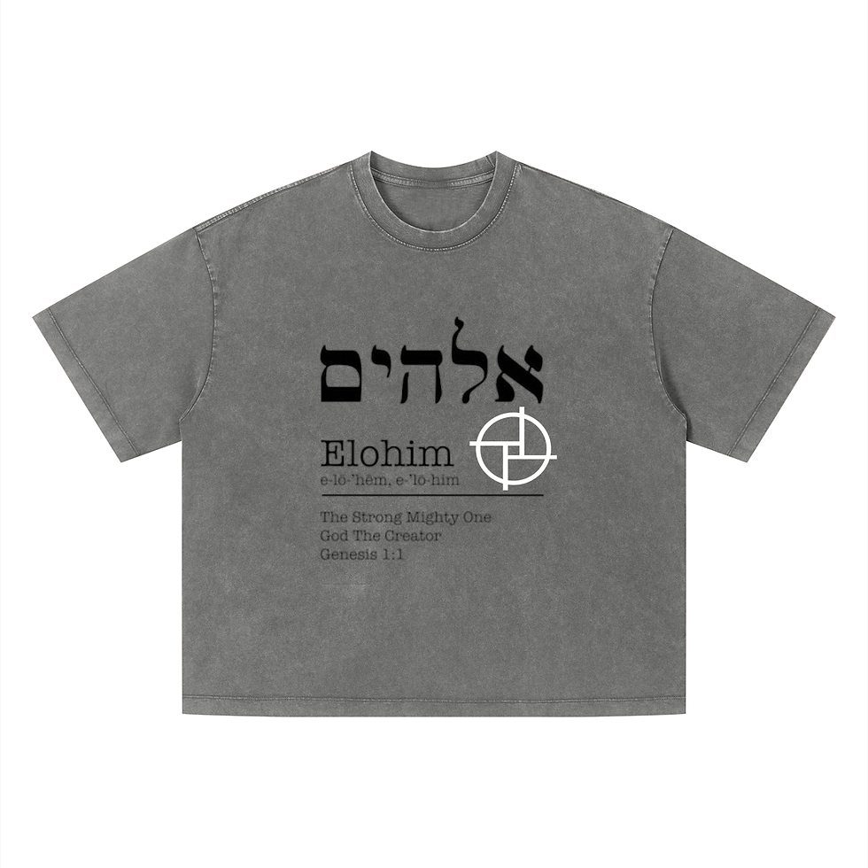 Thumbnail: PERSPEKTIV* ™️ Elohim Unisex Vintage Wash Boxy T-Shirt
