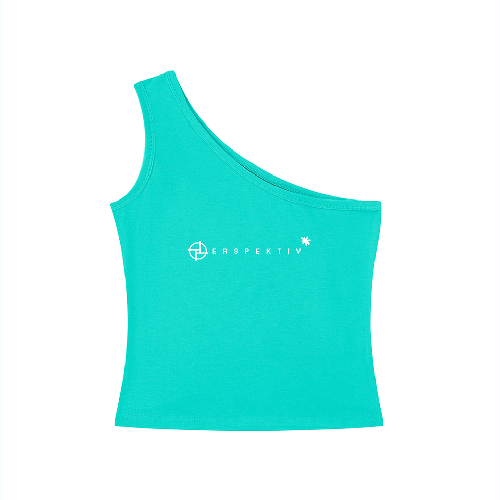 Miniatyrbilde: PERSPEKTIV* ™️ Women's One-Shoulder Crop T-Shirt